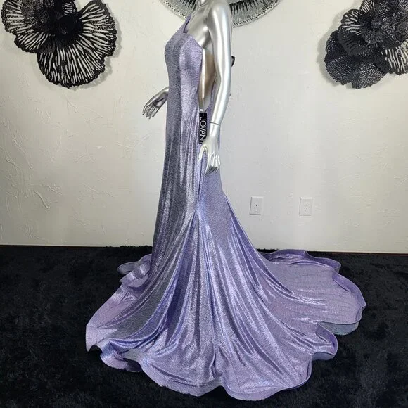 NWT~$530~JOVANI~18/20~LAVENDER MAXI MERMAID ONE SHOULDER PROM EVENING DRESS